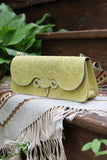 The Reba Purse- Floral Embossed Yellow