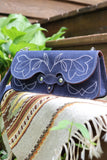 The Jolene Purse-  Navy Suede