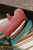 The Jolene Purse- Emerald Green Suede