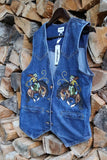 Chainstitch Embroidered Bronc Vest